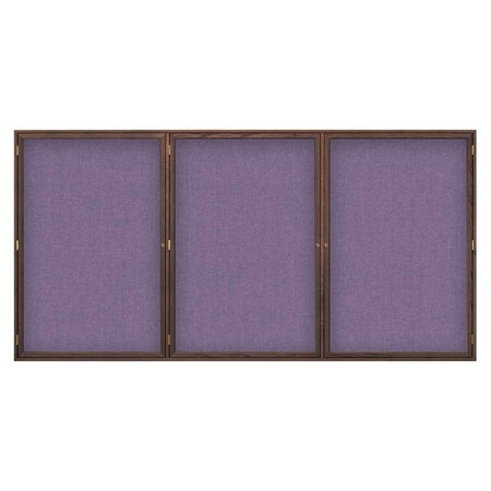 United Visual Products Open Faced Easy Tack Board, 60"x36", White Fabric/Gold UV9002AEZ-WHITE-GOLD